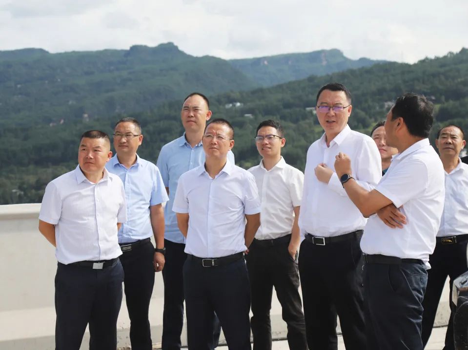 四川省交通運(yùn)輸廳黨組成員、總工程師王茂奎到鎮(zhèn)廣高速王通段A1合同段調(diào)研